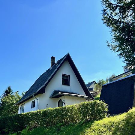 Urige Berghuette Mit Kamin Und Sauna Im Erzgebirge Nahe Schwarzwassertal Pobershau Extérieur photo